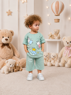 ست تیشرت و شلوارک بچهگانه طرح Lucky Baby