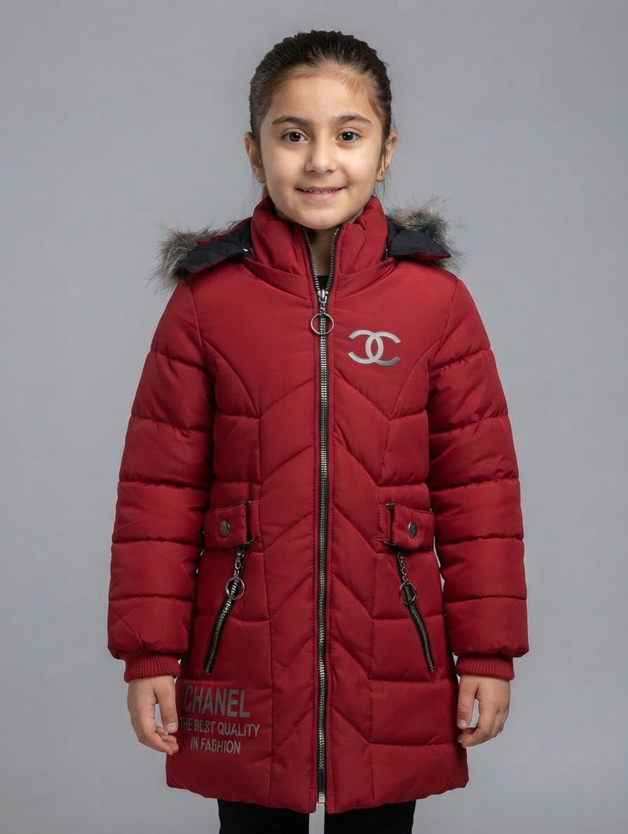 کاپشن دخترانه زمستانی طرح CHANEL